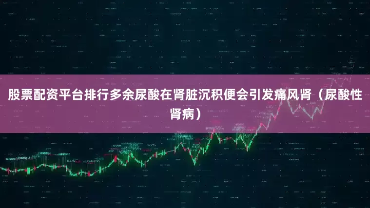 股票配资平台排行多余尿酸在肾脏沉积便会引发痛风肾（尿酸性肾病）